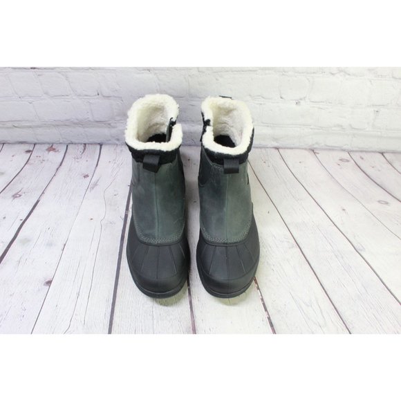 NWT! LL Bean Black Leather Waterproof Storm Chaser Boots 5, Zip 9.5 M - Picture 5 of 9